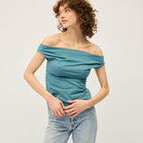 Vera Tee | Teal Mercerised