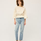 Anna Frill Blouse | Cream Muslin