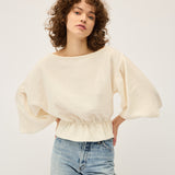 Anna Frill Blouse | Cream Muslin