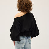 Anna Frill Blouse | Black Muslin