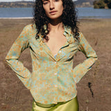 Ivy Shirt | Silk Antique Floral