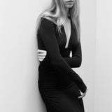 Monroe Longsleeve | Black Rib