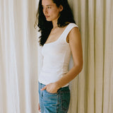 Naia Tank | Off-White Rib