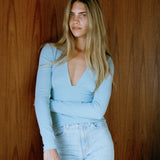 Monroe Longsleeve | Blue Rib