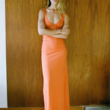 Jill Dress | Clementine (premium rib)