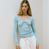 Jillian Longsleeve | Blue Rib