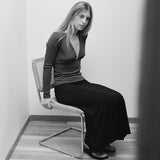 Monroe Longsleeve | Black Rib