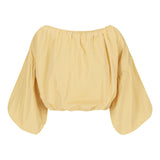 Lou Crop | Yellow Stripe