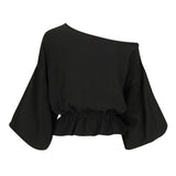 Anna Frill Blouse | Black Muslin