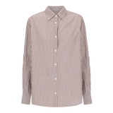 Sienna Shirt | Chocolate Butcher Stripe