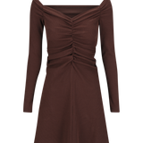 Luella Mini Dress | Chocolate Rib