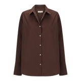 Maeve Shirt | Espresso Cotton