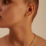 In Ruins Earrings | Hammered Gold