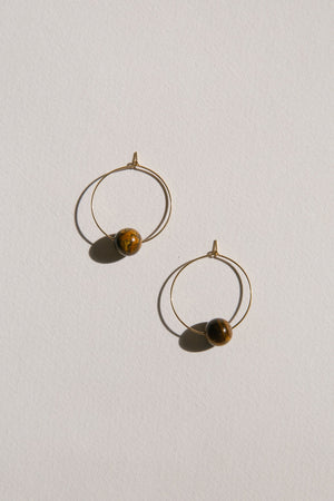FERN HOOPS | TIGER EYE