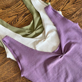 Jill Tank | Ecru Rib
