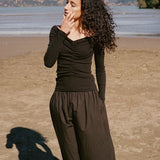 Luella Longsleeve | Black Rib