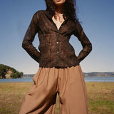 Ivy Shirt | Black Cotton Lace (limited)