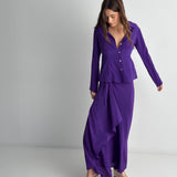 Selma Skirt | Purple Silk Spot (pre-order)