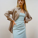 Naia Mini-Dress | Blue Rib