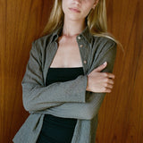 Ivy Shirt | Khaki Sheer Crinkle