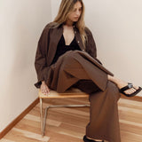 Maeve Shirt | Espresso Cotton