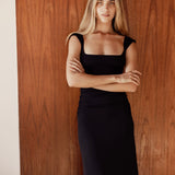 Naia To The Floor Dress | Black