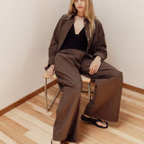 Maeve Shirt | Espresso Cotton