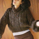 Frisson | Lace Sweater | Chocolate