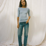 Uma Tee | Baby Blue Merino