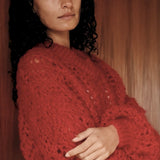 Frisson | Lace Sweater | Ruby (Sold Out)