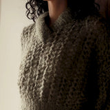 Frisson | Lace Sweater | Taupe