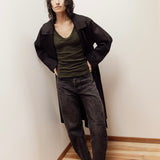 Theodora Trench | Black Drill