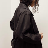 Theodora Trench | Black Drill