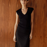 Ava Tee | Black Merino
