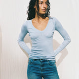 Uma Longsleeve | Baby Blue Merino