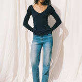 Uma Longsleeve | Navy Merino