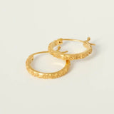 DAISY CHAIN HOOPS | SMALL | GOLD