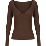 Jillian Longsleeve | Chocolate Rib