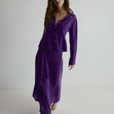 Selma Skirt | Purple Silk Spot (pre-order)