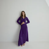 Selma Skirt | Purple Silk Spot (pre-order)