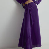 Selma Skirt | Purple Silk Spot (pre-order)