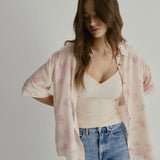 Mabel Shirt | Pure Silk Watercolour