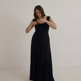 Jean Dress to the Floor | Black (pre-order)