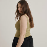 Jill Tank | Olive Rib