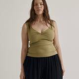 Jill Tank | Olive Rib