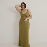Jill Dress | Olive Rib