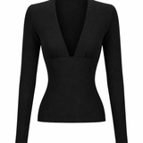 Monroe Longsleeve | Black Rib