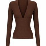 Monroe Longsleeve | Chocolate Rib