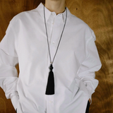 Gem Totēm | Tassel Necklace | Black