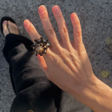 Gem Totēm | Midnight Tide Shelly Ring